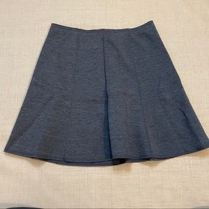 Ann Taylor Gray Seamed Mini Skirt
